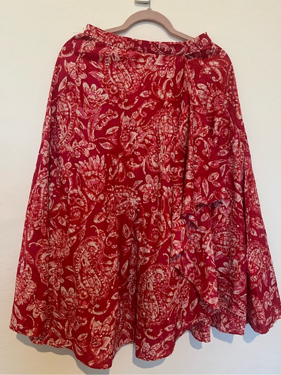 Coldwater Creek Dresses & Skirts - Coldwater Creek Red Paisley A-Line Skirt
